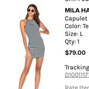 Mila halter neck mini dress